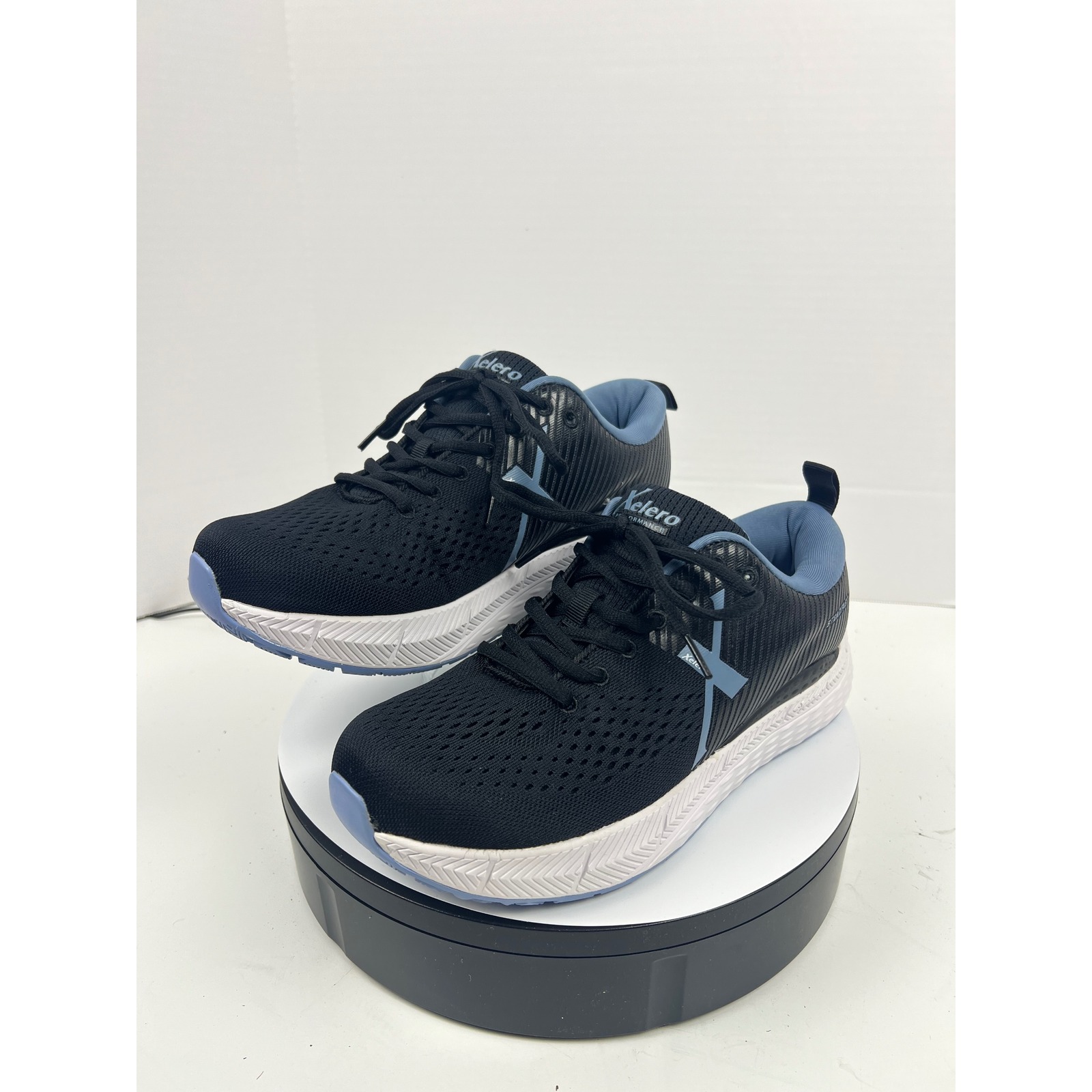 Xelero Women's Black Blue Hip Ankle Support Running Comfort Shoes Size 10.5m